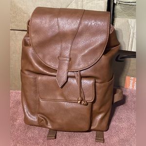 Brown Flap Backpack - Universal Thread